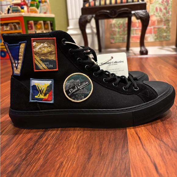 Louis Vuitton Black High-Top Sneakers - Picture 2 of 8